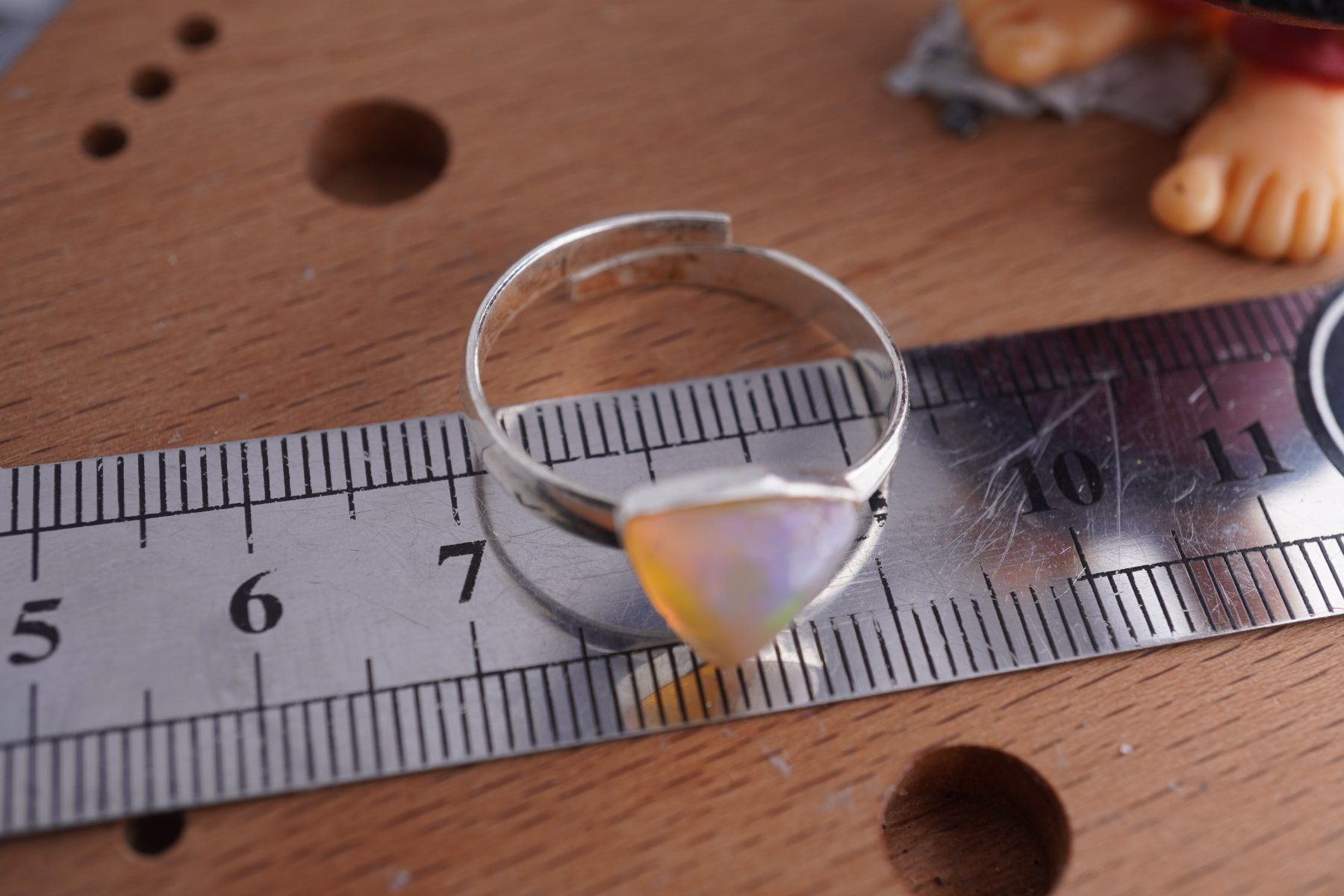 Minerali & Pietre curative: Opal      ring Grösse  Variabel     (Räumung!) – Nuovo e nell'imballaggio originale da Eschenbach SG venduto da topstone 4