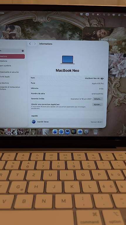 Apple Notebooks: Macbook neo 512GB rose blush – Gebraucht aus Lucens von Moraleila 2
