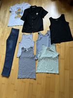 Für Jungs: Jeans + 5 Unterhemden + Shirt + Hemd Gr. 158/164