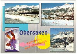 Obersaxen - 4 Bild AK