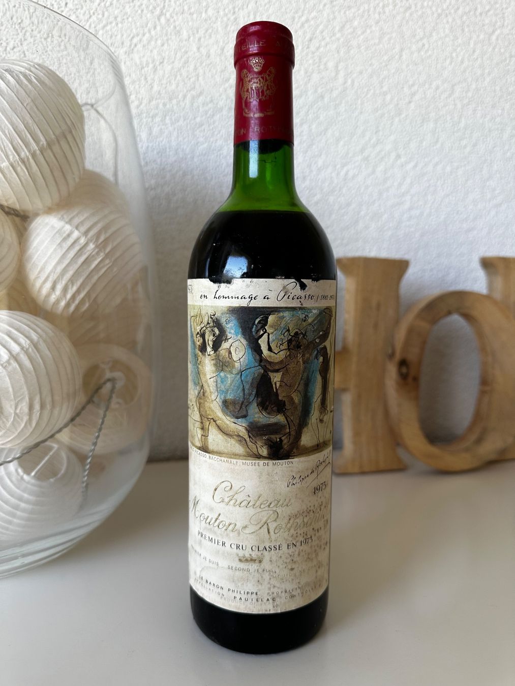 Mouton Rothschild Vino: Château Mouton Rothschild 1973 – Nuovo (secondo la descrizione) da Yens venduto da Rilou80