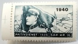 Soldatenmarke 2.WK, Sappeur Kp II/6, blau, Aufdr, Wi Sap 26