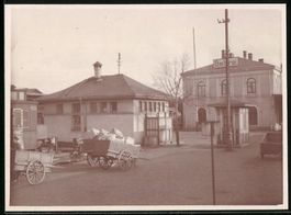 Fotografie Bebra, Partie am Bahnhof, unb