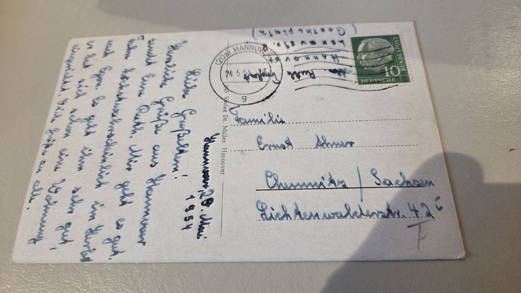 Cartes postales: 1954 Ansichtskarte Flughafen Hannover – D'occasion à Arni AG par Moth68 1