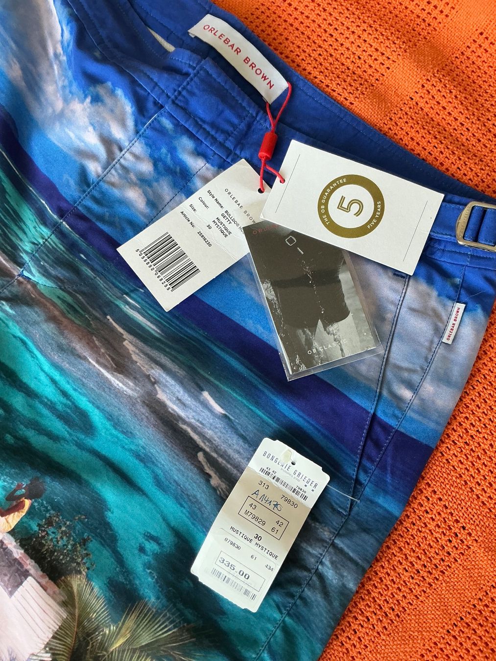 Pantaloni: Orlebar Brown Badehose Gr 30 NP 335.- – Nuovo e nell'imballaggio originale da Wetzikon ZH venduto da Uturn4 1