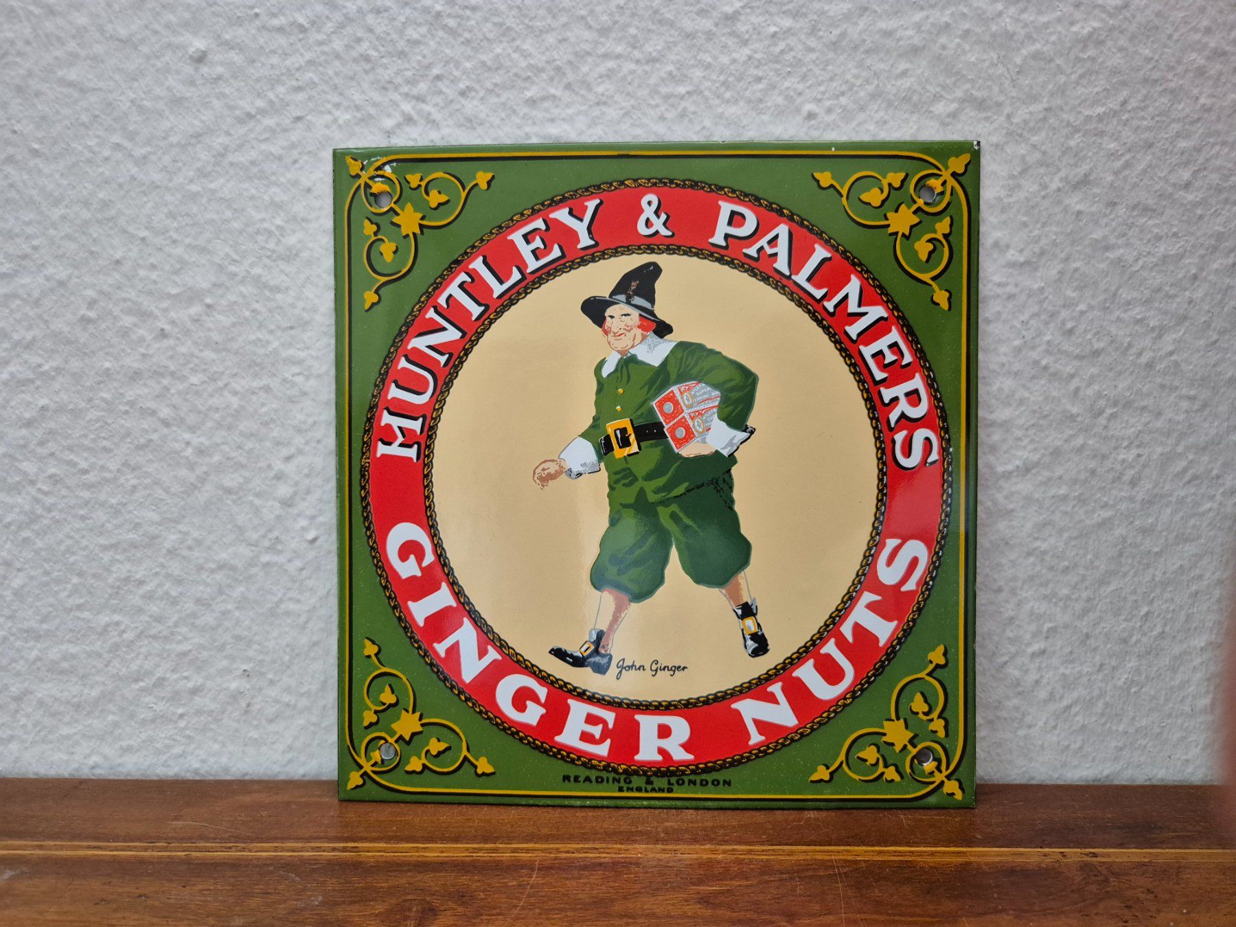 Schilder: Emailschild Huntley Palmers Ginger Nuts Logo Emaille Schild – Gebraucht aus Schaffhausen von pfanis09