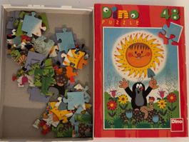 Dino Puzzle - Der kleine Maulwurf - 48 Teile - Komplett