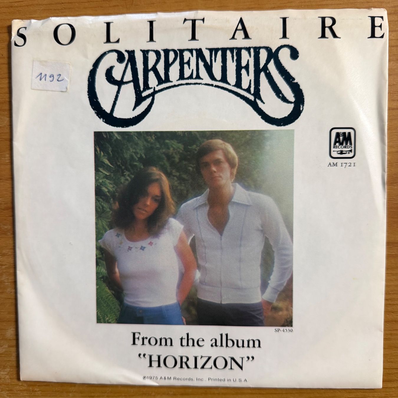 Schallplatten: Carpenters - Solitaire / 1. US-Press. 1975 – Gebraucht aus Gais von soundcave57