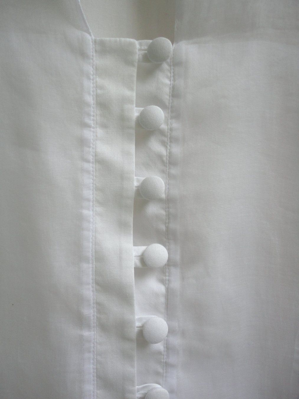 Madeleine Camicette: Madeleine Damenbluse Baumwolle m.transparentem Chiffon Gr.40 – Usato da zürich venduto da parts5060 1