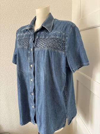 Coole Jeansbluse von FOR YOU, Vintage