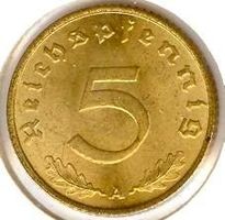 5 Pfennig Deutsches Reich Reichspfennig 1938 A
