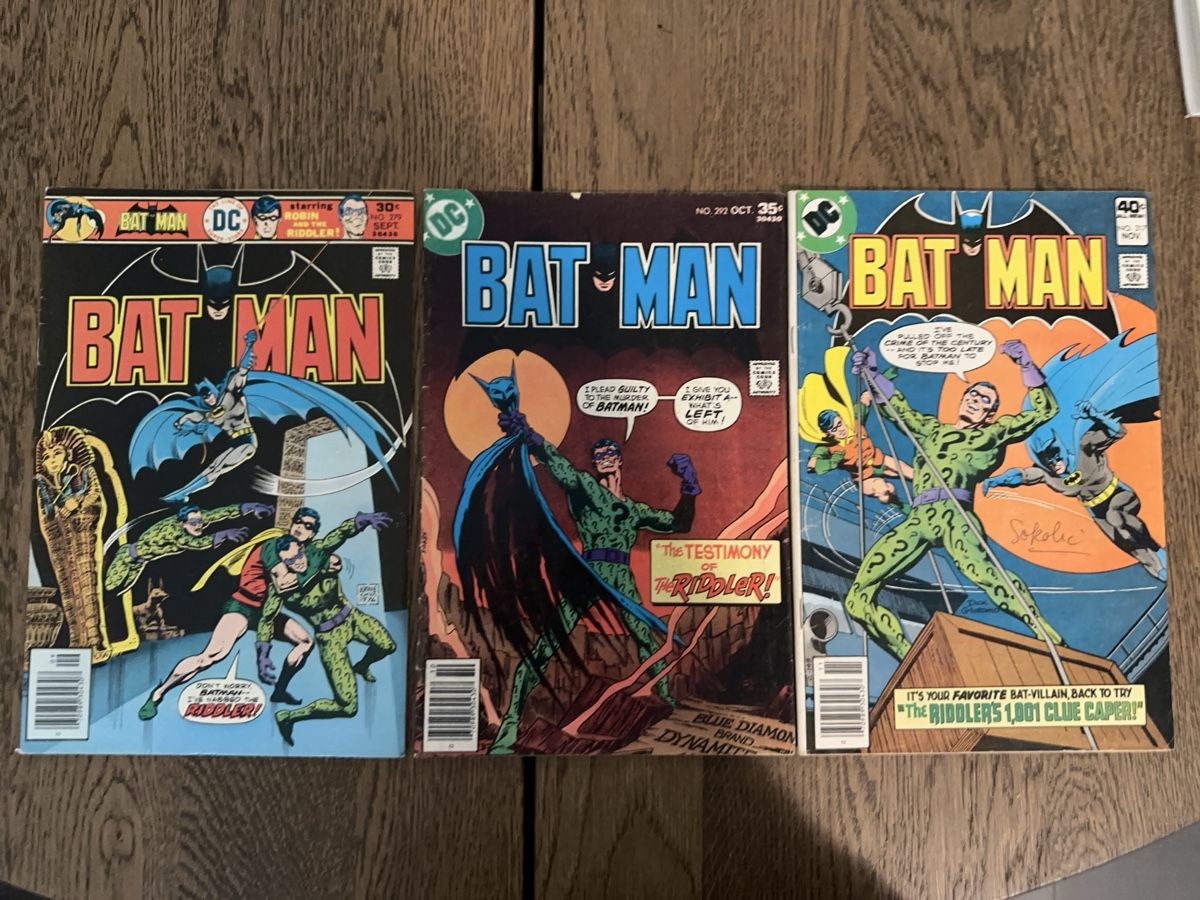 BD: Batman Comic Riddler Covers 279,292,317 – D'occasion à Gattikon par 386ComicEmpire