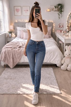 Damen Jeans Blau Gr. 36/38 Skinny