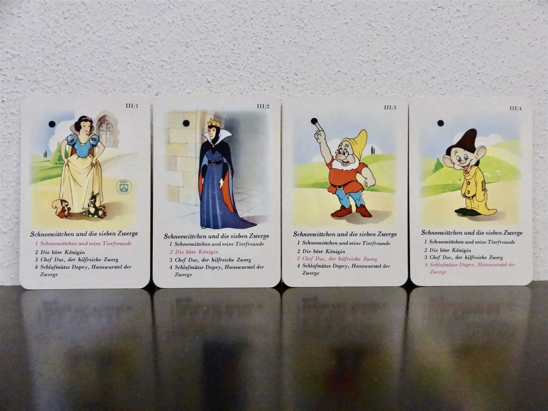 Disney Spiele: altes Quartett WALT DISNEY KUNTERBUNT – Gebraucht aus Kerzers von wisaundso 4