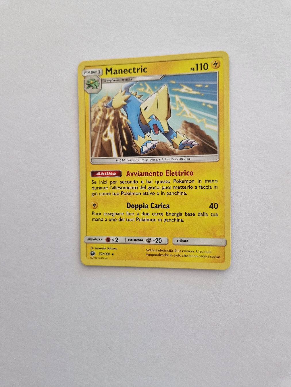 Pokémon Carte collezionabili: Manectric - Celestial Storm - ITA - Ab 1 – Usato da Romont FR venduto da raj_sjv9 1