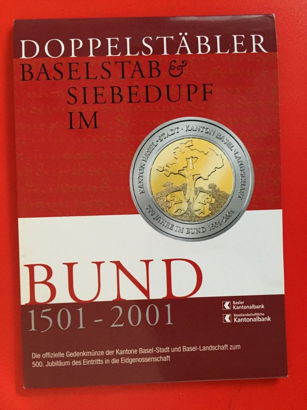 Medaillen: Basler Doppelstäbler 2001 unz – Neu (gemäss Beschreibung) aus Arch von seil819