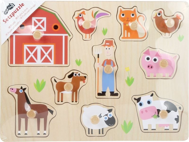 Puzzle: Setzpuzzle Bauernhof Small Foot Design – Nuovo e nell'imballaggio originale da Wettingen venduto da Swala 2