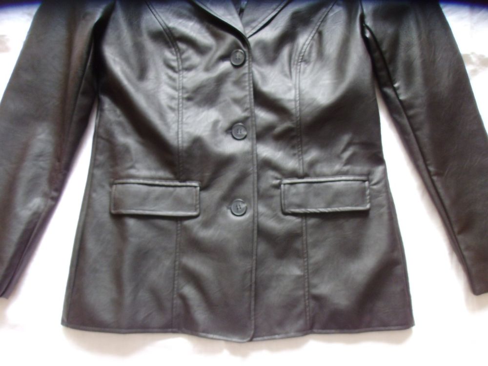 Giacche: Jacke Damen schwarz *NEU* Gr. 40  Lederimitat – Nuovo e nell'imballaggio originale da Walenstadt venduto da Pluisa 2