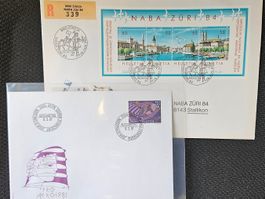 FDC Lot Naba und Flug 80 er ab nur 1.--