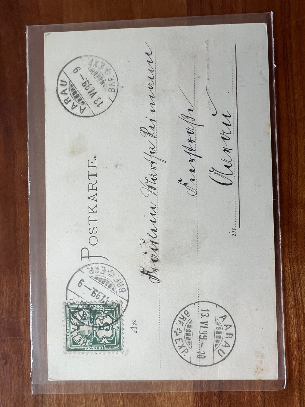 Cartoline postali: Postkarte Katzen 1899  R826) – Usato da Hinwil venduto da Sidi4 1