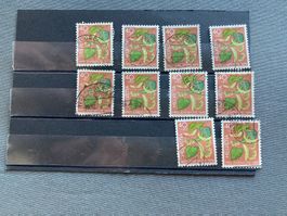 Helvetia Briefmarken Pro Juventute 1976 - 10 Stk. 40Rp.