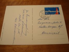 Sonder-Ersttagkarte Flughafen 1953, gelaufen
