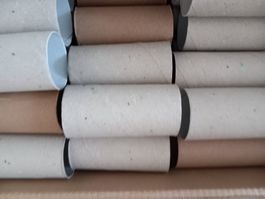 50 WC Papierrollen, Toilettenpapierrollen, Kartonrollen