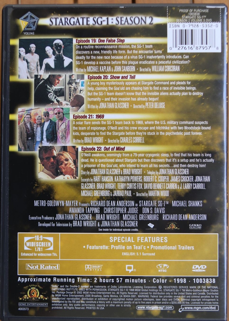 Alle DVDs: Stargate Season 2 – Gebraucht aus Glattfelden von Sirax 8