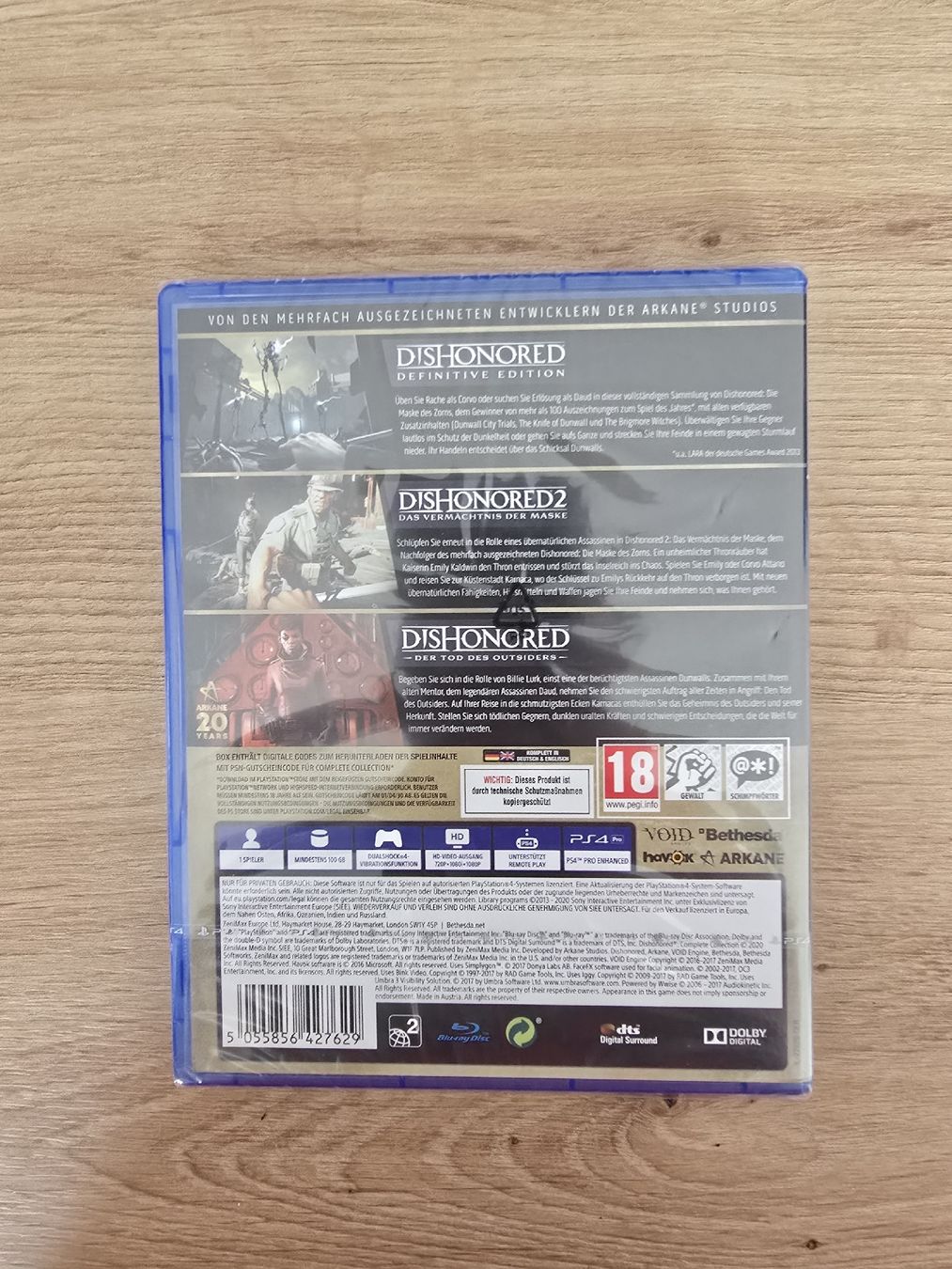 Sony Giochi: Dishonored Complete Collection PS4 Neu & OVP – Nuovo e nell'imballaggio originale da Chur venduto da 1996hiphop 1