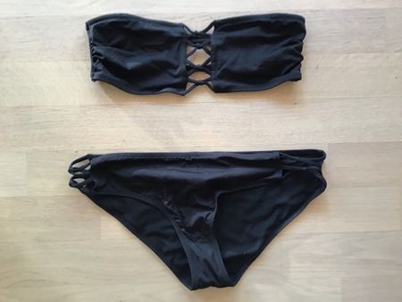 H&M sehr aparter Bandeau Bikini schwarz Gr. 39 NP 39,90