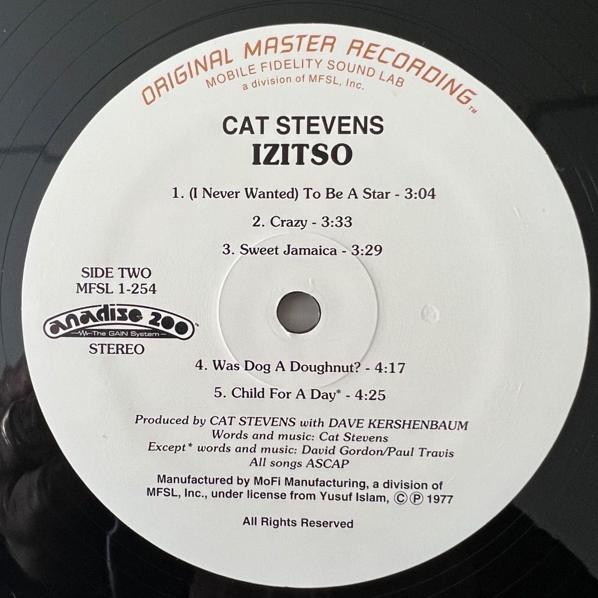 Schallplatten: Cat Stevens - Izitso / Audiophile MFSL-Press. 1996 - TOP – Gebraucht aus Gais von soundcave57 4