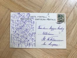 1918, Pro Juventute J8 auf Postkarte