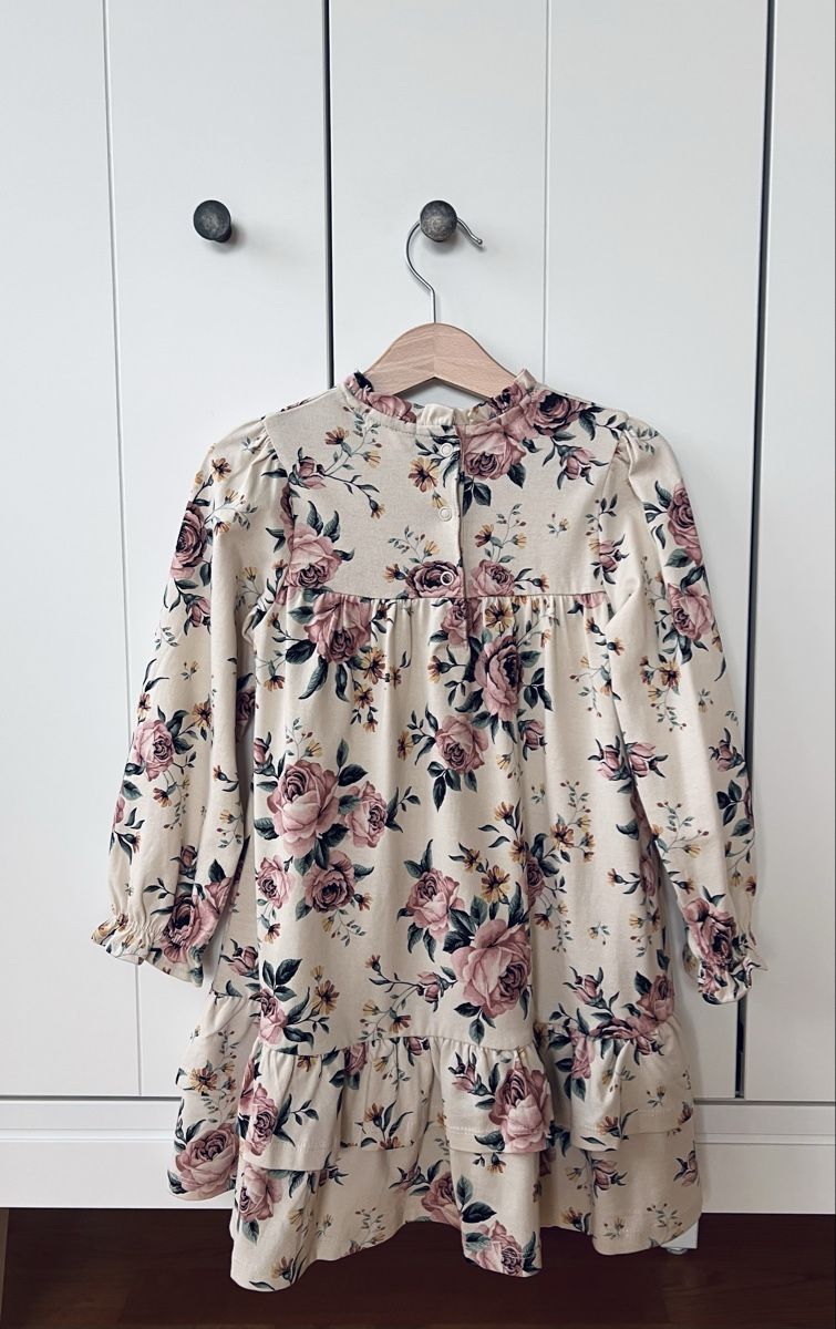 Kleider & Röcke: Newbie 104 Kleid, beige, Rosen – Neu (gemäss Beschreibung) aus Burgdorf von rulan 5