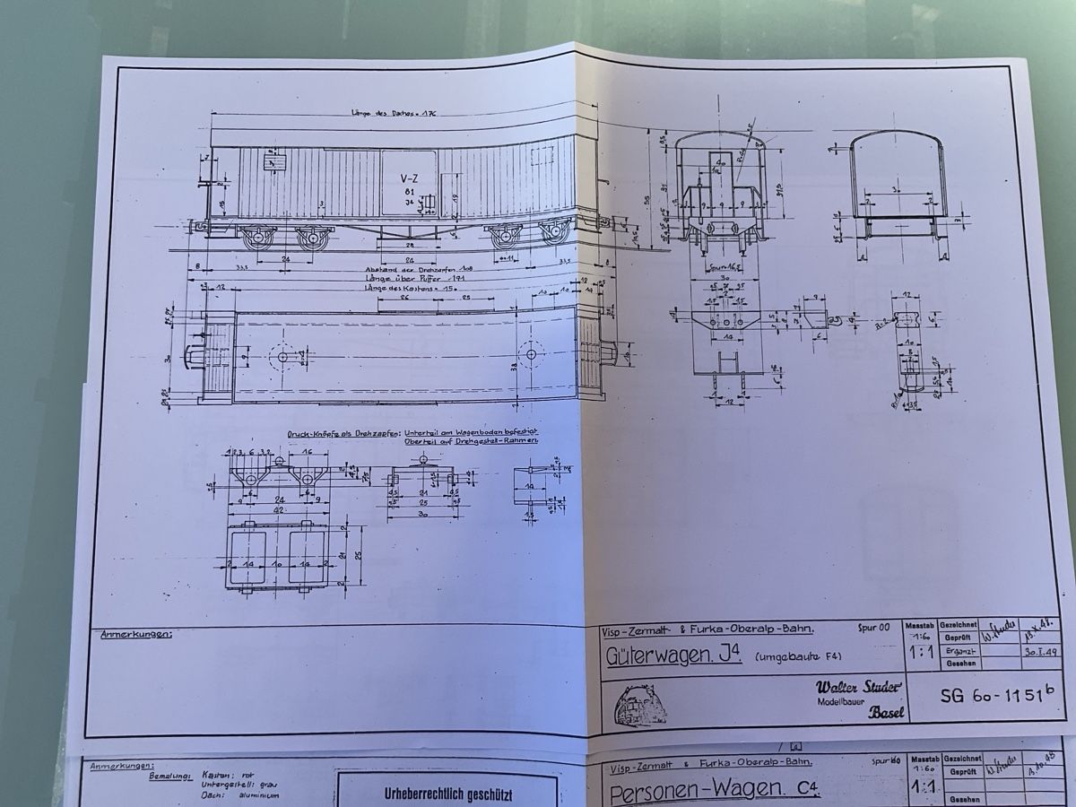 Modelleisenbahnen: 7 Plans pour modélisme ferroviaire, Wagon BVZ & FO – Neu (gemäss Beschreibung) aus Chexbres von rochecolombe 4