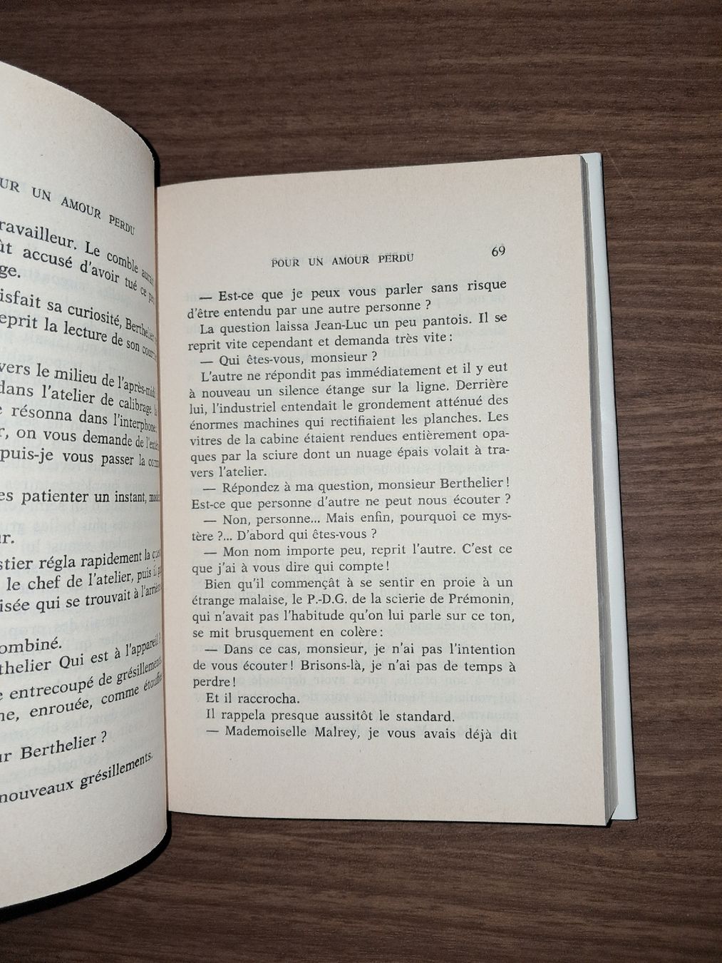 Libri: Pour un amour perdu de andre besson – Usato da Le locle venduto da juliensaran 2