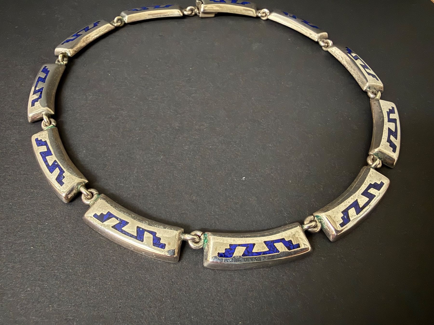 Ketten: Silber Kette mit Lapislazuli 925, 60g – Gebraucht aus Spiegel b. Bern von Rogger72 2