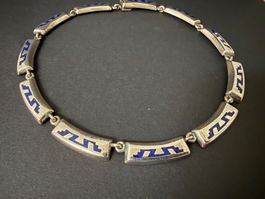 Silber Kette mit Lapislazuli 925, 60g