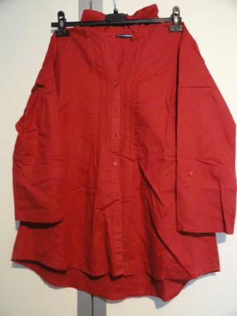 LEINEN - BAUMWOLL BLUSE GR. 40 ***