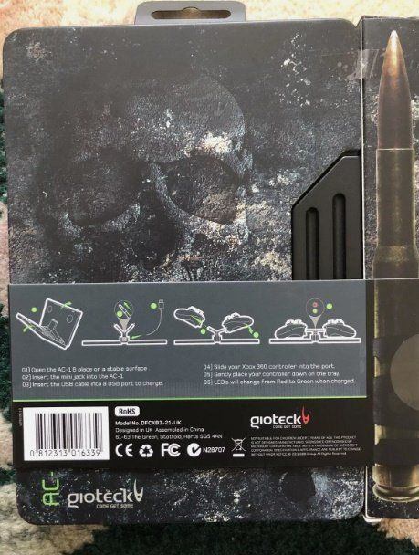 Adattatori & Cavi: XBOX 360 Gioteck AC-1 Ammo Clip Charging – Nuovo (secondo la descrizione) da Nidau venduto da EXP40 1