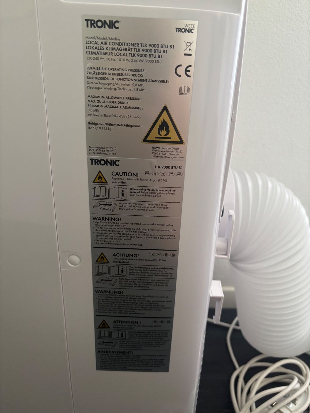 Condizionatori: Mobiles Klimagerät Originalverpackt – Nuovo e nell'imballaggio originale da Lachen SZ venduto da Chris.Godino 2