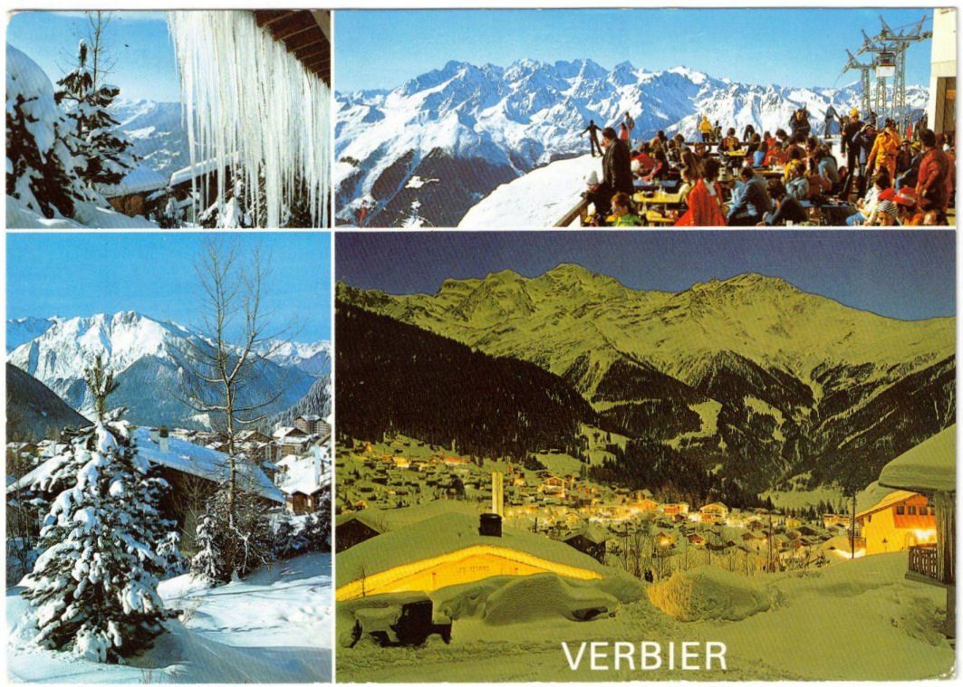 Cartoline postali: Verbier - 4 Bild AK – Usato da Binningen venduto da Mountainrider