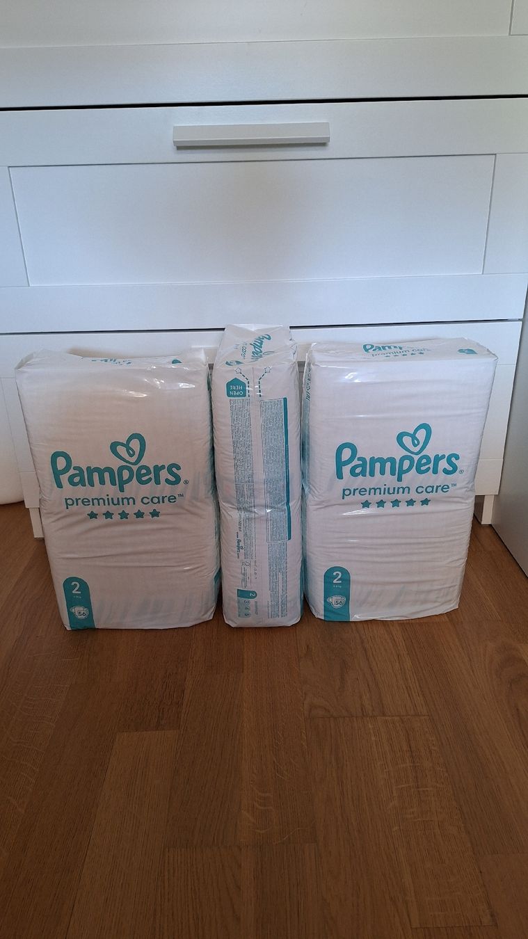 Pampers Windeleimer & Windeln: Pampers premium care Gr. 2 – Neu und originalverpackt aus Forch von benwyd 1