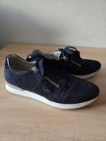 Gabor Leder Sneaker slip in Gr.6/39 Dunkelblau