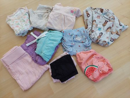 11 teiliges Kleiderpaket Mädchen 86/92 Sommer