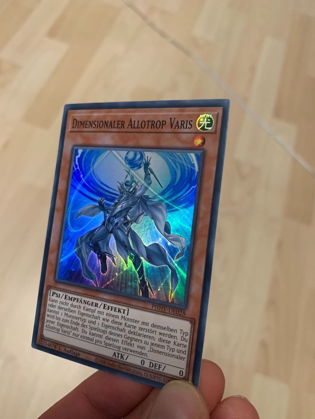 Yugioh Carte collezionabili: Dimensionaler Allotrop Varis, PHHY-DE028, Super Rare – Usato da Gränichen venduto da Pauli94 1