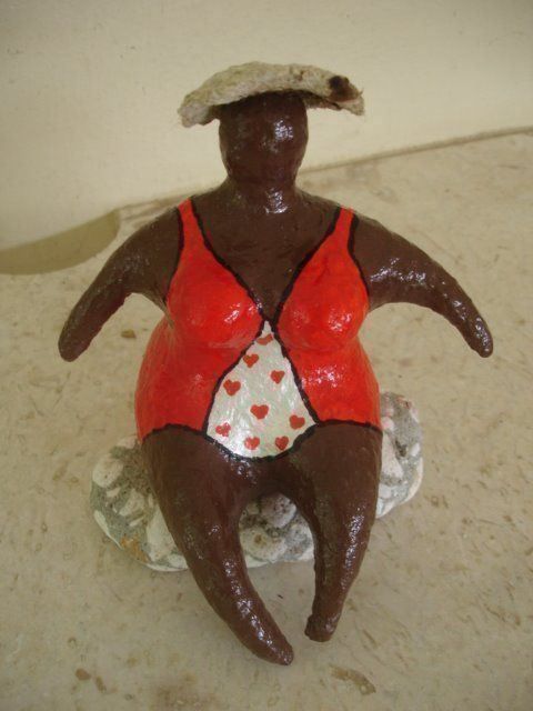 Sculture & Statue: Papiermache Skulptur Nr. 14 -Handarbeit- – Nuovo (secondo la descrizione) da Beatenberg venduto da nonnkari