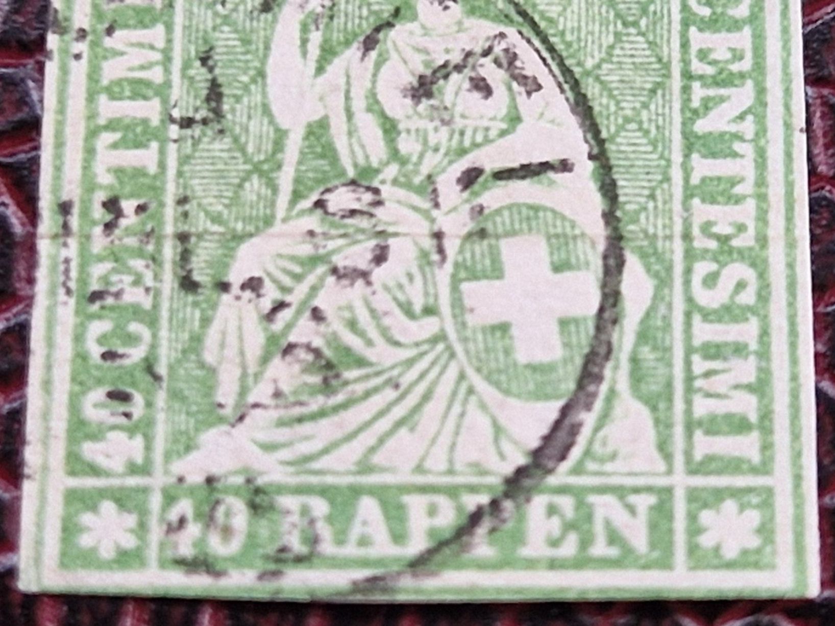 Tutti i francobolli: Strubel 26G, signiert, ab 1.- – Usato da Burgdorf venduto da Glossy01 2