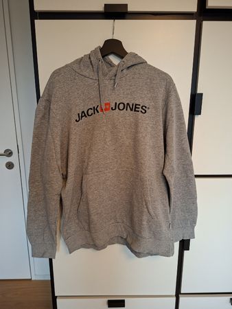 Jack & Jones Hoodie, Gr. L, Grau
