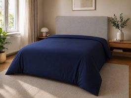 Housse de duvet bleu 130x200cm