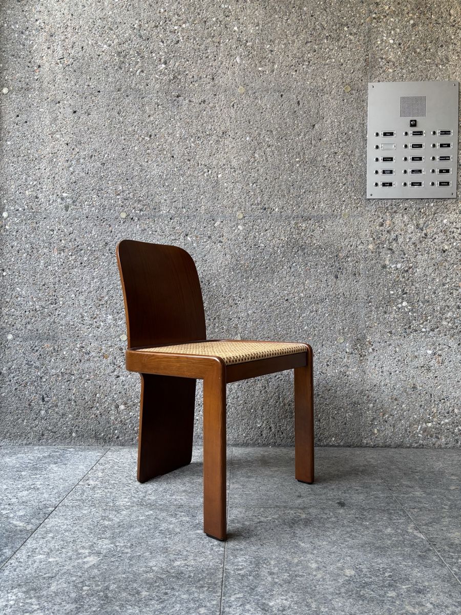 Sedie: 4x post modern dining chairs pierluigi molinari x Pozzi 1970 – Usato da Lugano venduto da rrkivio